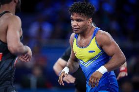 Alireza MOHMADIPIANI Of Iran Against Zhan BELENIUK Of Ukraine At WRESTLING - MEN'S GRECO-ROMAN 87KG SEMIFINAL MATCH 146