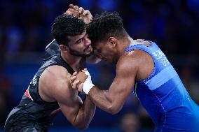 Alireza MOHMADIPIANI Of Iran Against Zhan BELENIUK Of Ukraine At WRESTLING - MEN'S GRECO-ROMAN 87KG SEMIFINAL MATCH 146