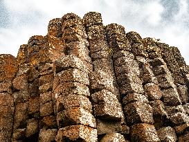 Giant's Causeway, UNESCO World Heritage In Northern Ireland.