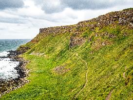 Giant's Causeway, UNESCO World Heritage In Northern Ireland.