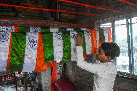 Preparation Of Indian Independence Day In Kolkata.