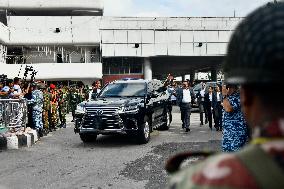 Mohammad Yunus Arrives In Dhaka