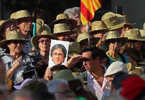 Carles Puigdemont Returns To Catalonia After Seven Years Of Exile