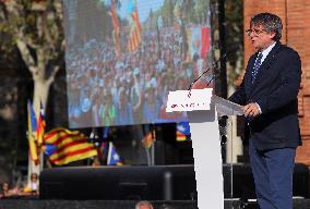 Carles Puigdemont Returns To Catalonia After Seven Years Of Exile