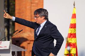 Carles Puigdemont Returns To Catalonia After Seven Years Of Exile