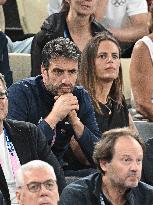 Paris 2024 - Estanguet, Manaudou At Men's Basketball France v Germany