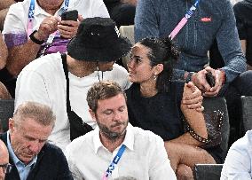 Paris 2024 - Florent Manaudou At Men's Basketball France v Germany