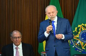 President Of Brazil Luiz Inácio Lula Da Silva Ministerial Meeting