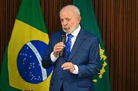 President Of Brazil Luiz Inácio Lula Da Silva Ministerial Meeting