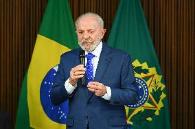 President Of Brazil Luiz Inácio Lula Da Silva Ministerial Meeting