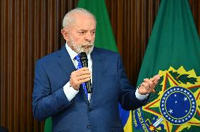 President Of Brazil Luiz Inácio Lula Da Silva Ministerial Meeting