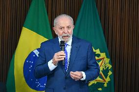 President Of Brazil Luiz Inácio Lula Da Silva Ministerial Meeting