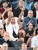 Paris 2024 - Florent Manaudou At Men's Basketball France v Germany