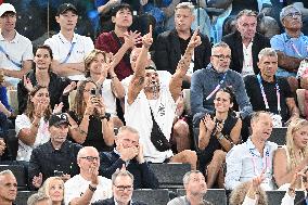 Paris 2024 - Florent Manaudou At Men's Basketball France v Germany