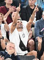 Paris 2024 - Florent Manaudou At Men's Basketball France v Germany