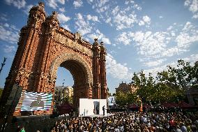 The Former President Of The Generalitat Of Catalonia, Carles Puigdemont, Returns To Catalonia From Exile