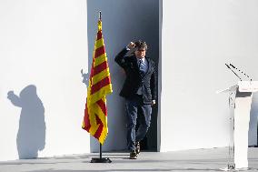 The Former President Of The Generalitat Of Catalonia, Carles Puigdemont, Returns To Catalonia From Exile