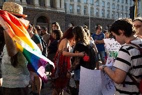 Protest In Sofia.