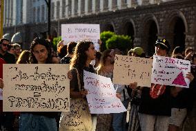 Protest In Sofia.