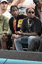 Paris 2024 - Basketball - Travis Scott And Quavo At USA v Serbia