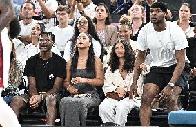 Paris 2024 - Basketball - Lebron James Sons And Girlfriends At USA v Serbia