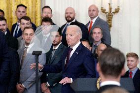 Joe Biden welcomes the Texas Rangers - Washington