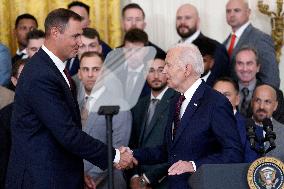 Joe Biden welcomes the Texas Rangers - Washington