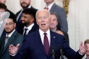 Joe Biden welcomes the Texas Rangers - Washington