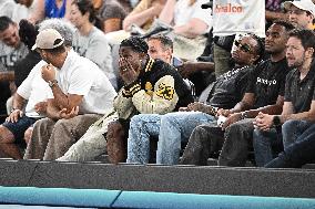 Paris 2024 - Basketball - Travis Scott And Quavo At USA v Serbia