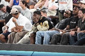 Paris 2024 - Basketball - Travis Scott And Quavo At USA v Serbia