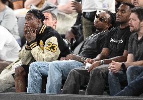 Paris 2024 - Basketball - Travis Scott And Quavo At USA v Serbia