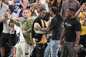 Paris 2024 - Basketball - Travis Scott And Quavo At USA v Serbia