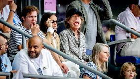 Paris 2024 - Mick Jagger and Melanie Hamrick In The Stands