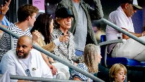 Paris 2024 - Mick Jagger and Melanie Hamrick In The Stands