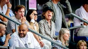 Paris 2024 - Mick Jagger and Melanie Hamrick In The Stands