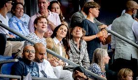 Paris 2024 - Mick Jagger and Melanie Hamrick In The Stands