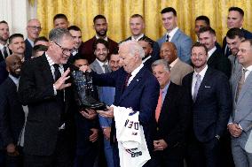 Joe Biden welcomes the Texas Rangers - Washington