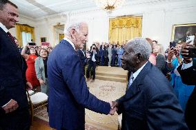 Joe Biden welcomes the Texas Rangers - Washington