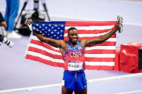 Paris 2024 - 110m Hurdles - Grant Holloway Wins Gold