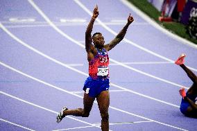 Paris 2024 - 110m Hurdles - Grant Holloway Wins Gold