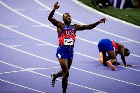 Paris 2024 - 110m Hurdles - Grant Holloway Wins Gold