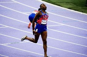 Paris 2024 - 110m Hurdles - Grant Holloway Wins Gold