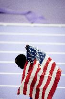 Paris 2024 - 110m Hurdles - Grant Holloway Wins Gold