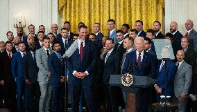 Texas Rangers visit White House