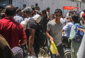 MIDEAST-GAZA-JABALIA REFUGEE CAMP-FOOD AID