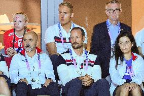 Paris 2024 - Prince Haakon Attends Women’s Handball