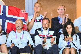 Paris 2024 - Prince Haakon Attends Women’s Handball