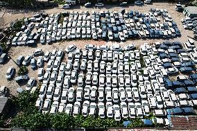 Abandoned EV in Hangzhou