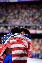 Paris 2024 - USA’s Tara Davis-Woodhall Takes Gold In The Women’s Long Jump