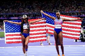 Paris 2024 - USA’s Tara Davis-Woodhall Takes Gold In The Women’s Long Jump